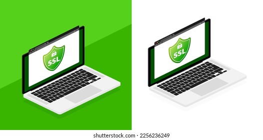 SSL Secure connection. Safe and Secure. Data encryption