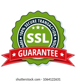 SSL Secure label illustration