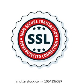 SSL Secure label illustration