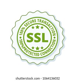 SSL Secure label illustration