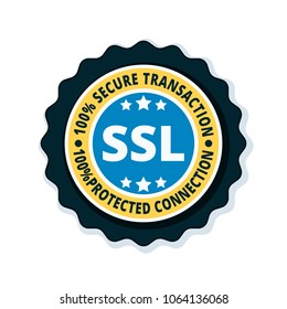 SSL Secure label illustration
