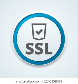 SSL Secure label illustration
