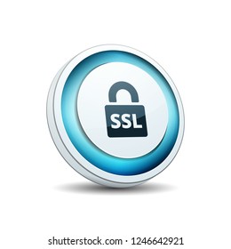SSL Secure label illustration