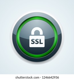 SSL Secure label illustration