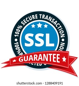 SSL Secure label illustration