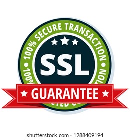 SSL Secure label illustration