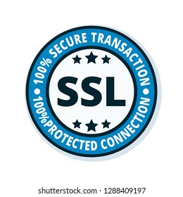 SSL Secure label illustration