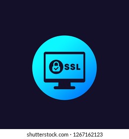 ssl secure vector icon