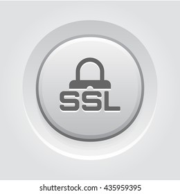 SSL Secured Icon. Flat Design.