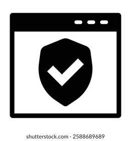 SSL Vector Glyph Icon Vector Design