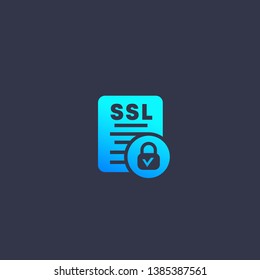 SSL vector icon for web