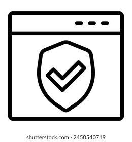 Diseño de iconos de línea de Vector SSL