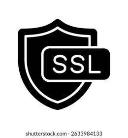 SSL Vector for Website Security Encryption. Trust certification design, digital lock and safety symbol concept