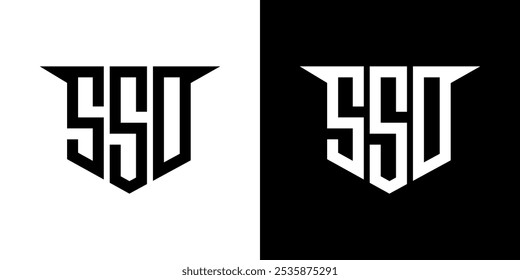 SSO letter logo design with white background in illustrator, vector logo modern alphabet font overlap style, calligraphy designs for logo, Poster, Invitation, etc.