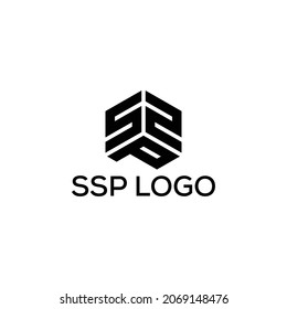 SSP logo design and template.