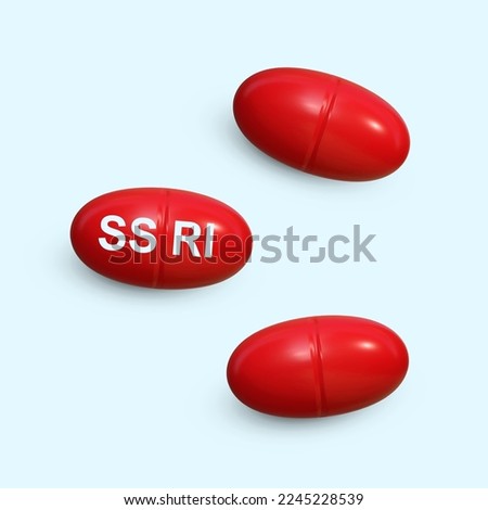 SSRI  selective serotonin reuptake inhibitor medicine vector  Stock photo © 