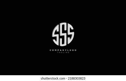 SSS Abstract initial monogram letter alphabet logo design