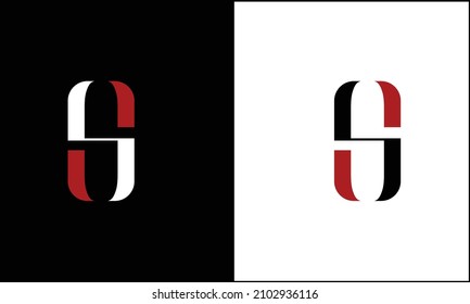 Monogramm für abstrakte S,SS-Zeichen