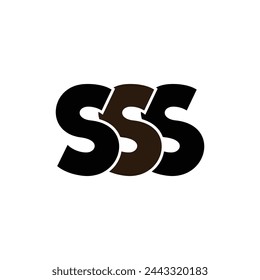 sss creative alphabet brand icon elegant initial letter logo design