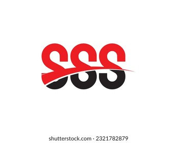 SSS Letter Initial Logo Design Vector Illustration