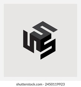 SSS - logotype. Triple S. Design element or logo.