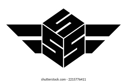 SSS three-letter gaming logo design vector template, monogram, abstract, wordmark, letter mark, business, typography, flat, minimalist, brand, initial letter logo, symbol, geometric,  isolated,
