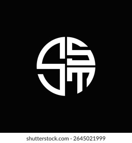 SST logo SST icon SST monogram SST letter minimalist Circle flat Unique modern abstract logo design.
