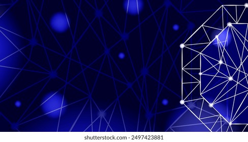 SstkBackgrounds Abstract background. Light effect. Technology innovation, information-technology, digital-technology. For cover, poster, banner. Vector illustration EPS10