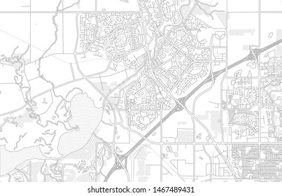 Map Of St Albert St Albert Alberta Canada Bright Outlined Stock Vector (Royalty Free)  1467489431