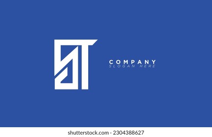 ST Alphabet letters Initials Monogram logo TS, S and T
