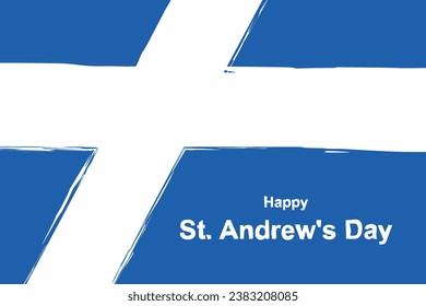 St. Andrews Day background. Cultural Christian. Vector illustration.