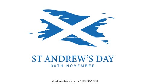 St. Andrew's day - National holiday in Scotland. Template for invitation, poster, flyer, banner, flag of Scotland vector