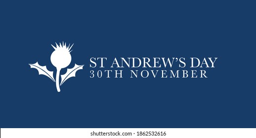 St. Andrew's day - National holiday in Scotland. Template for invitation, poster, flyer, banner, flag of Scotland vector