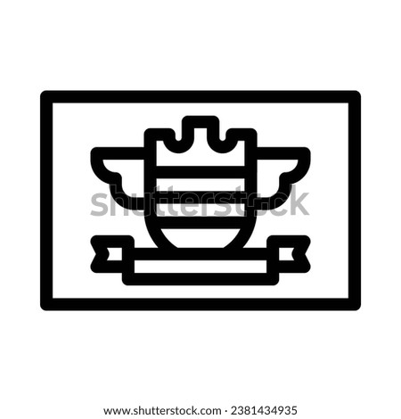 St Barts vector icon on white background