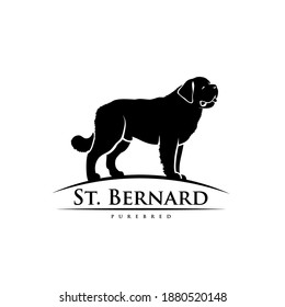 Perro St Bernard - ilustración vectorial aislada