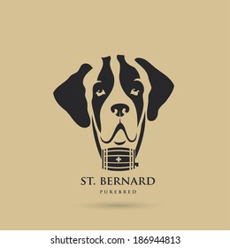 St. Bernard dog - vector illustration