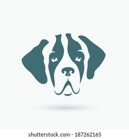 St. Bernard dog - vector illustration