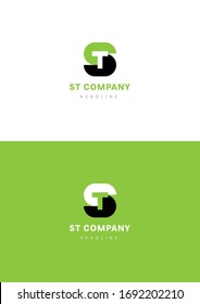 ST corp company logo template.