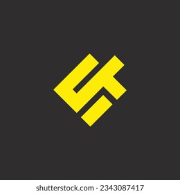 ST creative and modern logo design.