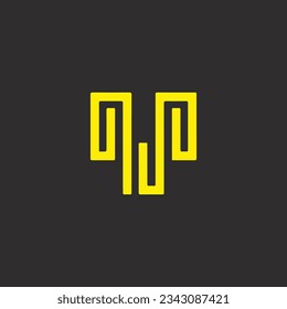 ST creative and modern logo design.