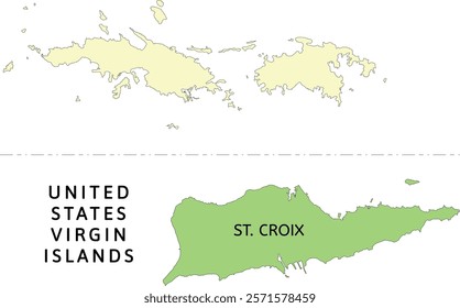 St. Croix location on United States Virgin Islands state map