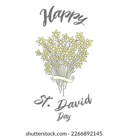 St David Day Template vector, perfect for office, company, school, social media, advertising, printing and more