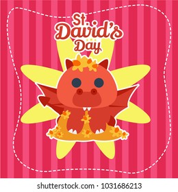 St. David's Day Illustration