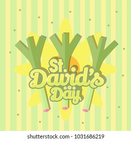 St. David's Day Illustration