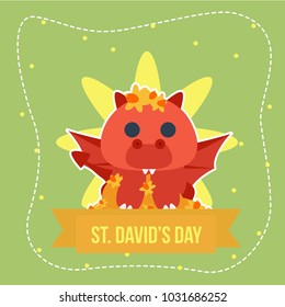 St. David's Day Illustration