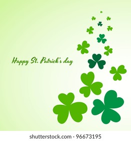 St. Patrick’s Day Clover Leaves Background