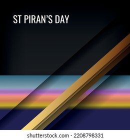 DÍA DE SAN PIRANO. Diseño adecuado para carteles y pancartas de tarjetas de felicitación