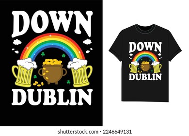 St. Patric’s Day drink beer T-Shirt Design green Ireland Irish design