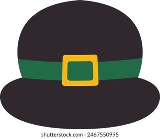 St Patrick’s Day Hat Vector Illustration in Cartoon Style.