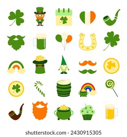 St. Patrick’s day set icons